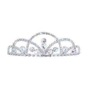 #17625 - Belle Tiara with Combs - 1.5