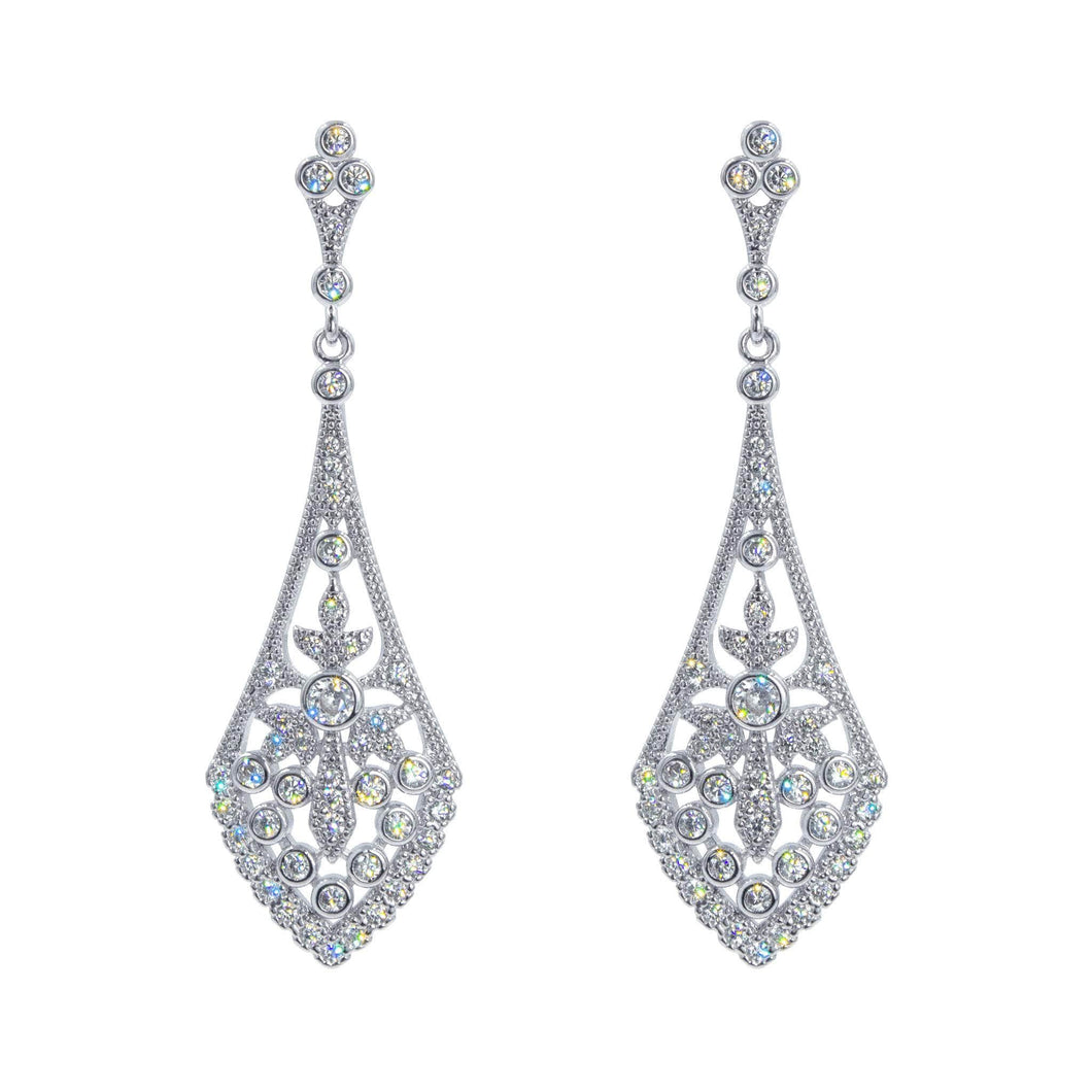 Earrings - Dangle #17473 - Wildwood CZ Dangle Earrings