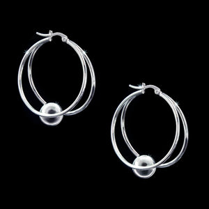 Earrings - Hoop #17385 - Trapeze Hoop Earring - 1.75