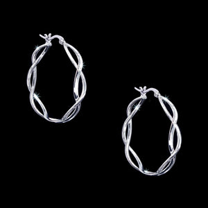 Earrings - Hoop #17387 - Woven Hoop Earring - 1.5