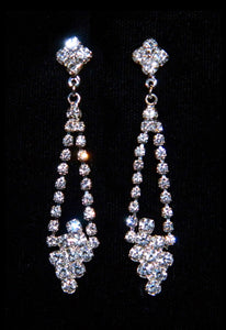 Rhinestone Earrings #10007E - 2