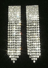 #10015E - Rhinestone Dangle Earring