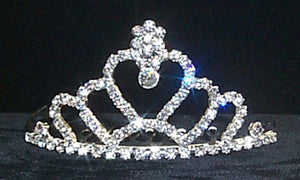 #11680 Heart Tiara Comb