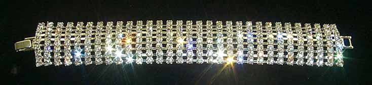 8 Row Rhinestone Bracelet