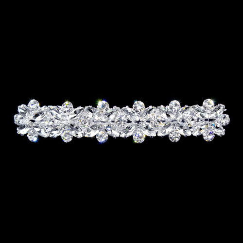 #12234 - Multiple Crystal Clover Barrette