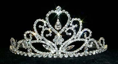 Fine Heart Multi Stone Tiara #12576