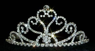 Tall Heart Tiara #12578