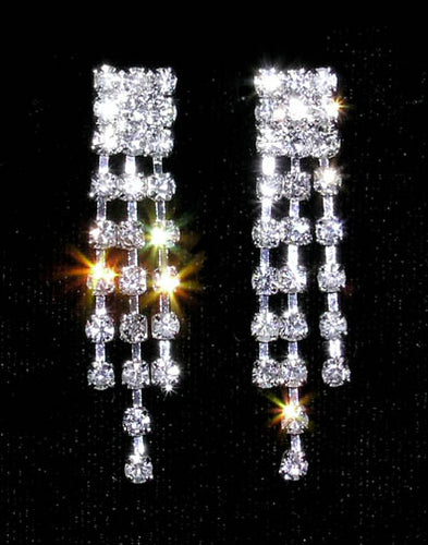 #13954 - 3 Row Graduated Dangle Earring