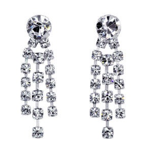 #14126 - Small Crystal Waterfall Earring