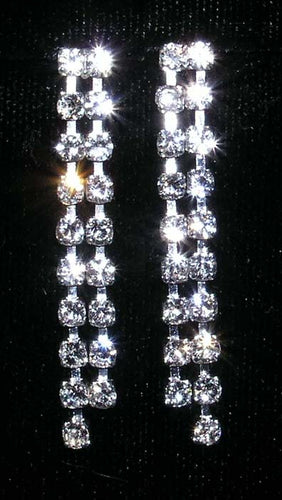 #14176 - Straight 2 Row Dangle Earring