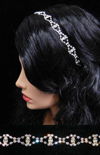 #15316 - Cat Eye Rhinestone Flexible Headband