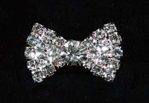 #15980 - Small Rhinestone Bow Button  1