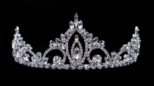 #16445 - Pageant Prime Tiara with Combs - 2.5