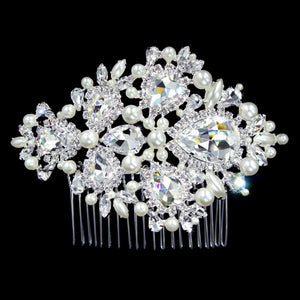 #16551- Pearl Pears and Pearls Hair Comb