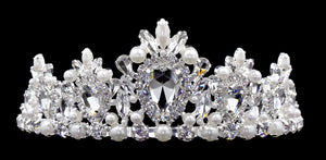 #16553 - Pearl Cluster Tiara with Combs 3