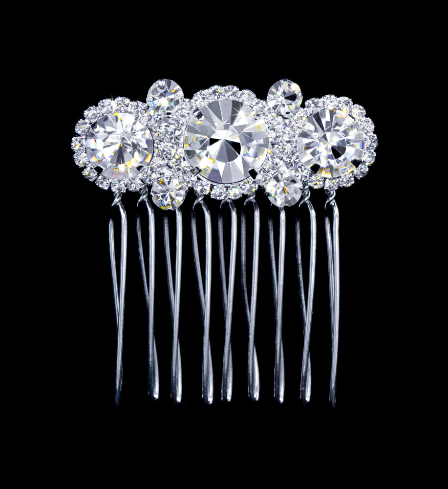 #16857 - Triple Rosette Hair Comb