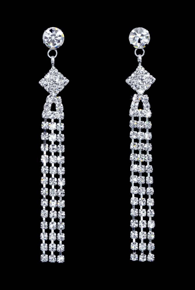 #16910 - Diamond Fringe Drop Earrings - 2.5