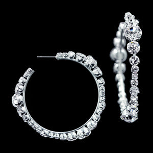 #16924 - Fancy Multi Graduated Hoop Earring