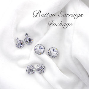 Button Earring Package (2 prs each of 23 styles)