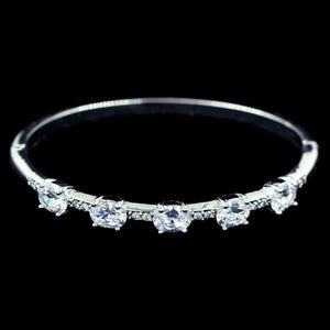 #17189 - Skipping Stones CZ Cuff Bracelet