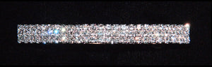 3 Row Rhinestone Barrette - #3087