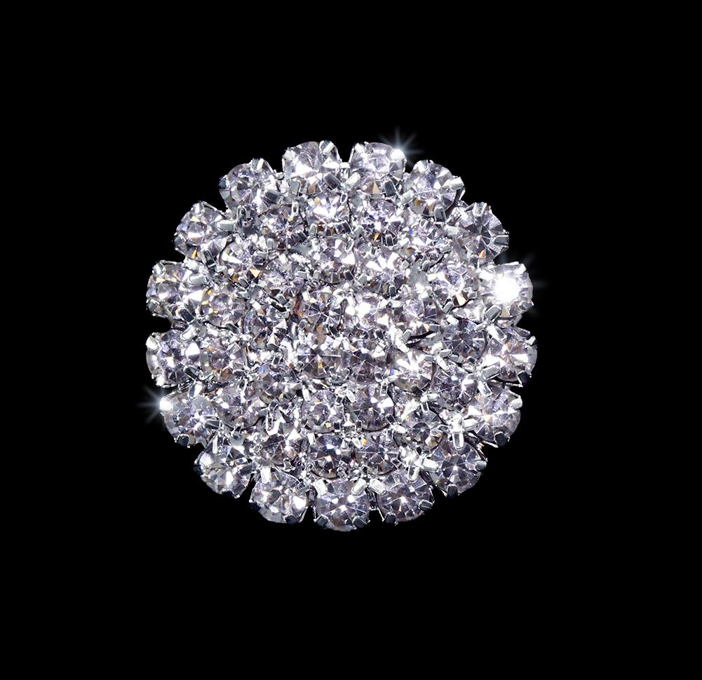 Medium Pave Button #5793MD - 13/16